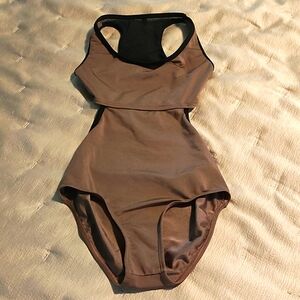 LC champagne and black size S with mesh one piece bathing suit